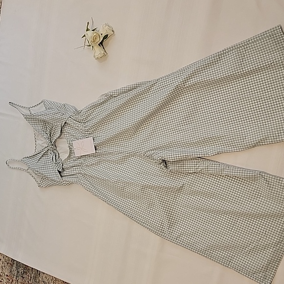 New! Gal Meets Glam Romper Gingham Sz4 - Picture 4 of 12